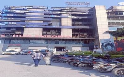 Fire Damaged Metal Scrap Racks